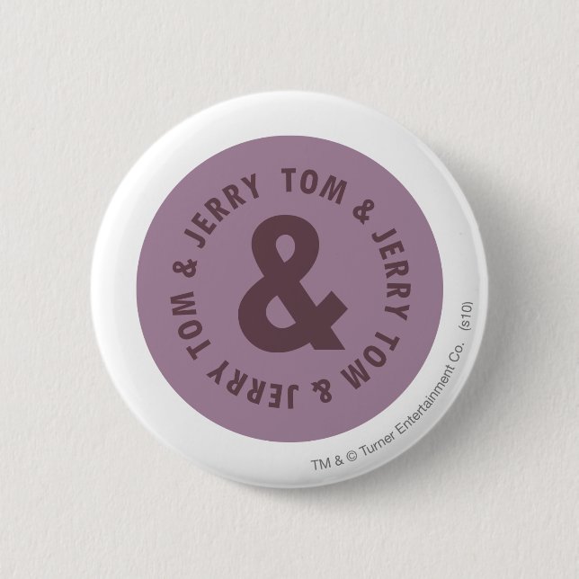 Badge Rond 5 Cm Logo Tom et Jerry Round 7 (Devant)