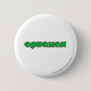Badge Rond 5 Cm Logo vert Aquaman