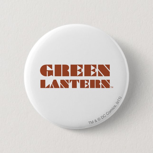Badge Rond 5 Cm Logo vert de lanterne - Tan (Devant)
