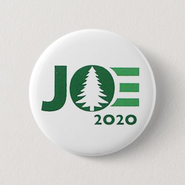 Badge Rond 5 Cm Logo vert Joe 2020 (Devant)