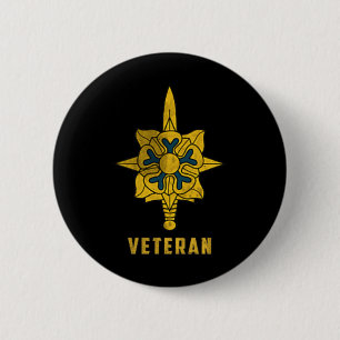 Badge Rond 5 Cm Logo vétéran du Corps de renseignement militaire P