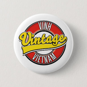 Badge Rond 5 Cm Logo vietnam retro