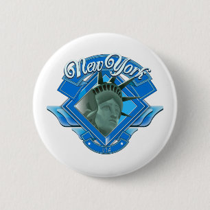 Badge Rond 5 Cm Logo vintage des New York Liberty