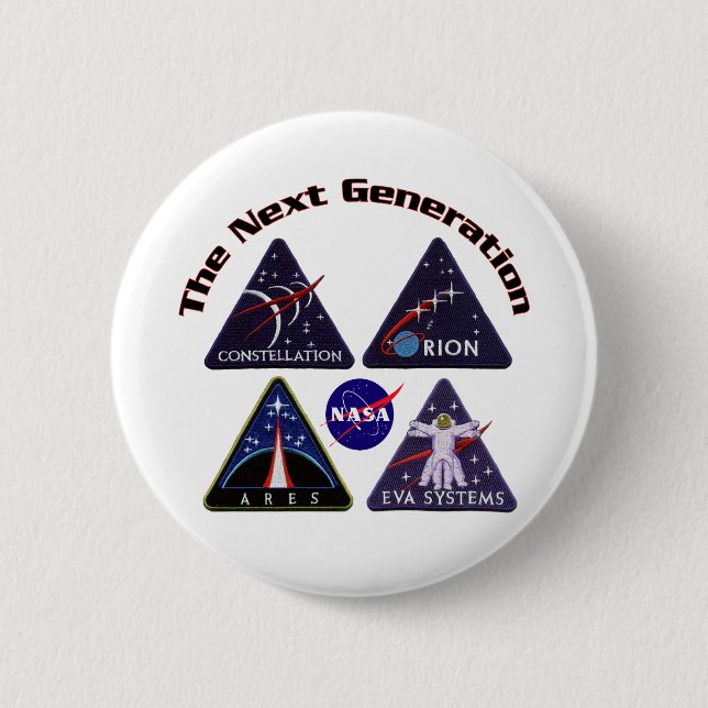 Badge Rond 5 Cm Logos de projet de la NASA (Devant)