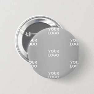 Badge Rond 5 Cm Logos répétitifs sur un dégradé gris (couleur modi