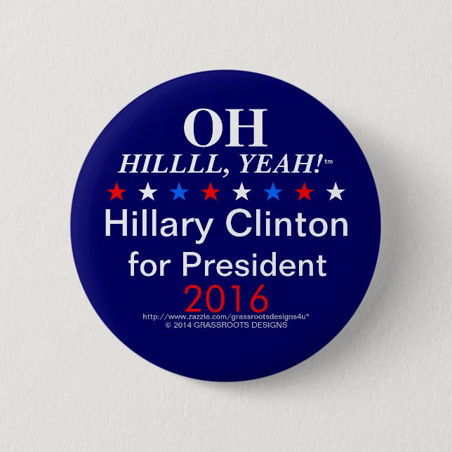 BADGE ROND 5 CM L'OH HILLLL, OUAIS ! (Devant)