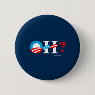 Badge Rond 5 Cm L'OH - Obama puis Hillary - anti blanc de png de