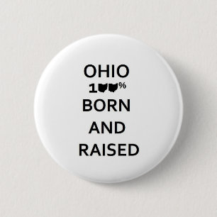 Badge Rond 5 Cm L'Ohio 100% soutenu et augmenté