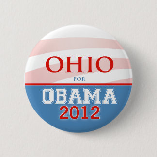Badge Rond 5 Cm L'OHIO pour Obama 2012