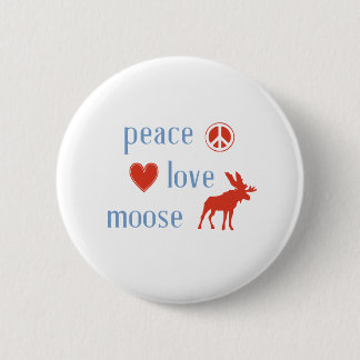 Badge Rond 5 Cm L'Oie d'amour de la paix