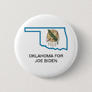 Badge Rond 5 Cm L'OKLAHOMA pour le bouton de JOE BIDEN