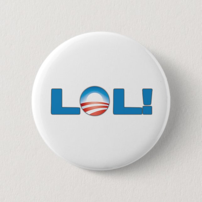Badge Rond 5 Cm LOL anti Obama (Devant)