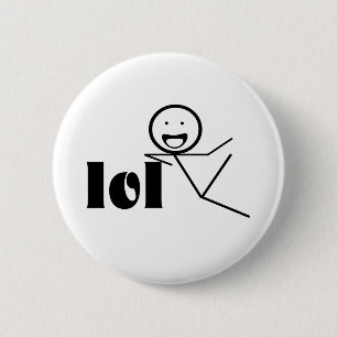 Badge Rond 5 Cm lol stick man
