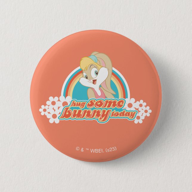 Badge Rond 5 Cm Lola Bunny Hug De Lapin Aujourd'Hui (Devant)