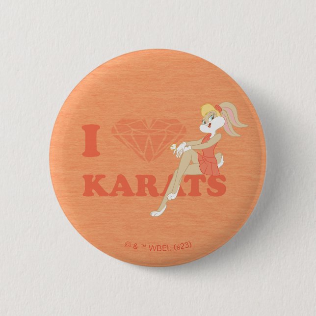 Badge Rond 5 Cm Lola Bunny I Heart Karats (Devant)