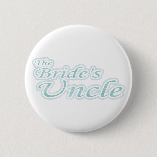 Badge Rond 5 Cm L'oncle de la jeune mariée de fantaisie (Devant)