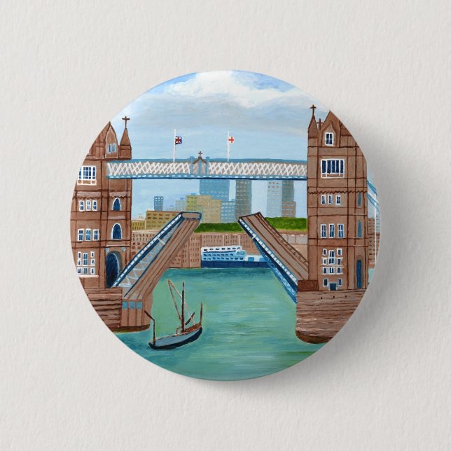 Badge Rond 5 Cm London Bridge (Devant)