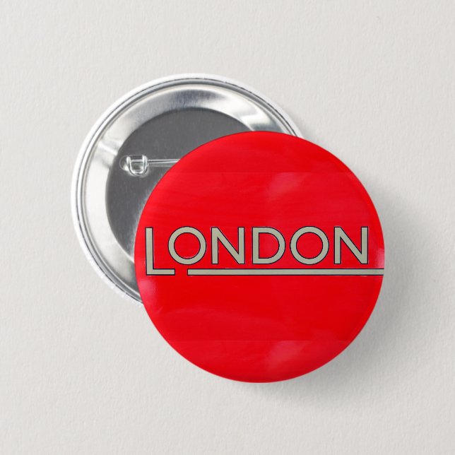 Badge Rond 5 Cm Londres (Devant & derrière)