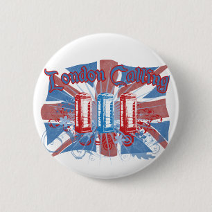 Badge Rond 5 Cm Londres appelle