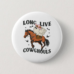 Badge Rond 5 Cm Longue Vie Cowghoulouls mignon Fille Fantôme Hallo