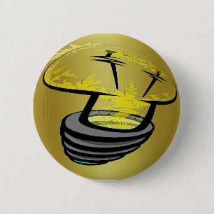 Badge Rond 5 Cm L'or Casquette clair