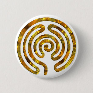 Badge Rond 5 Cm L'OR   de labyrinthe font votre propre arrière - 