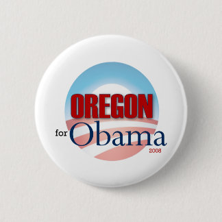 Badge Rond 5 Cm L'ORÉGON pour Obama