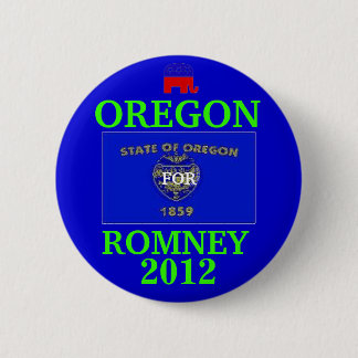 Badge Rond 5 Cm L'Orégon pour Romney 2012