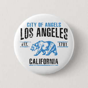 Badge Rond 5 Cm Los Angeles