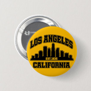 Badge Rond 5 Cm Los Angeles, Californie