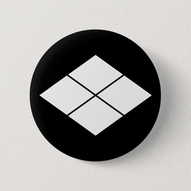 Badge Rond 5 Cm Losange de Takeda (Devant)