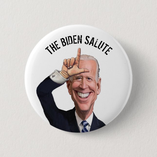 Badge Rond 5 Cm Loser Biden (Devant)