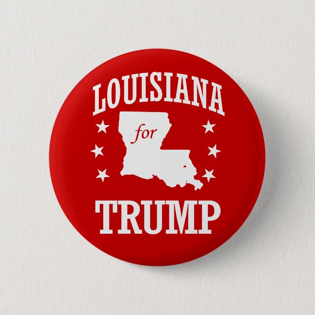 BADGE ROND 5 CM LOUISIANA POUR TRUMP (Devant)