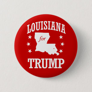 BADGE ROND 5 CM LOUISIANA POUR TRUMP