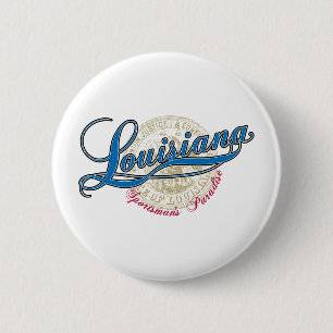 Badge Rond 5 Cm Louisiane