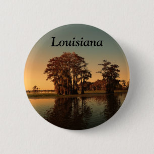 Badge Rond 5 Cm Louisiane bayou