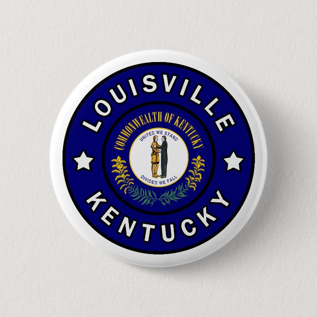 Badge Rond 5 Cm Louisville Kentucky (Devant)