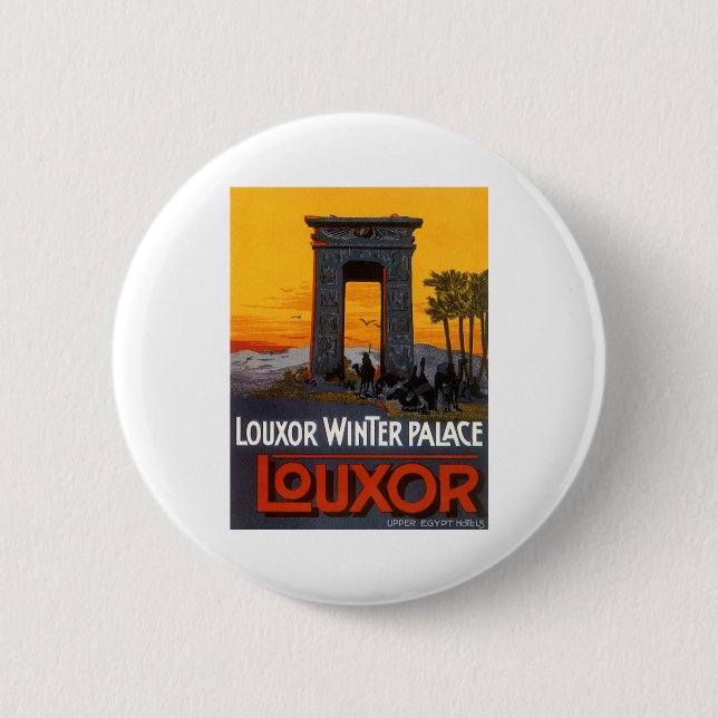 Badge Rond 5 Cm Louxor Egypte (Devant)