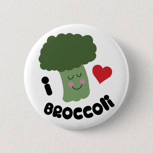 Badge Rond 5 Cm Love Brocoli