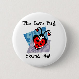 Badge Rond 5 Cm Love Bug Valentine Tshirts et cadeaux