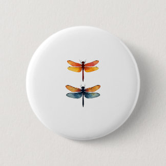 Badge Rond 5 Cm Love Dragonflies child small simple Minimalist Dra