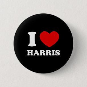 Badge Rond 5 Cm Love Harris I Heart Harris Funny Prénom Harris