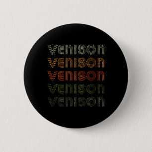 Badge Rond 5 Cm Love Heart Venison Tee Grunge Style Vintage Noir
