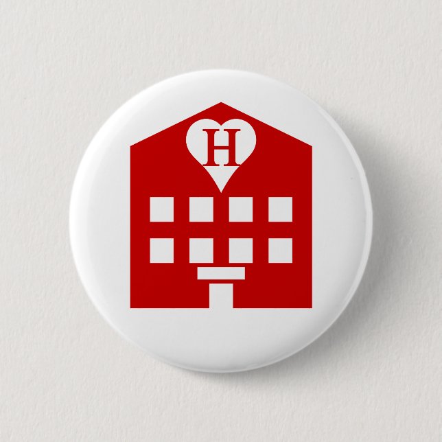 Badge Rond 5 Cm Love Hotel Japanese Emoji (Devant)