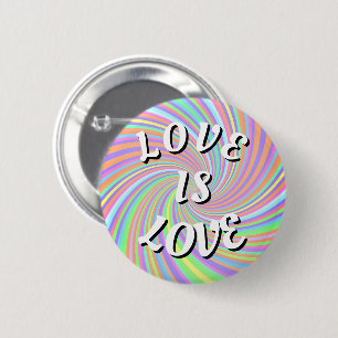 Badge Rond 5 Cm Love Is Love Pride Button