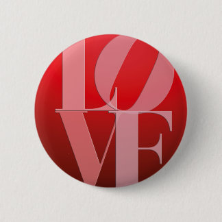 Badge Rond 5 Cm Love Romance Rouge rose