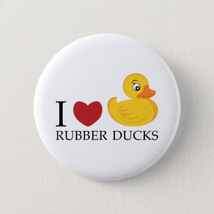 Badge Rond 5 Cm Love Rubber Ducks