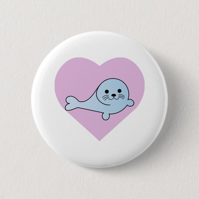 Badge Rond 5 Cm Love Seal (Devant)