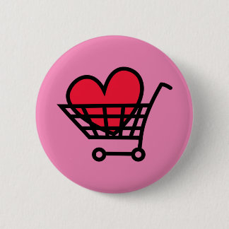 Badge Rond 5 Cm Love Shopping