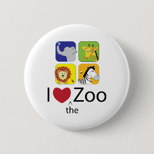 Badge Rond 5 Cm Love The Zoo